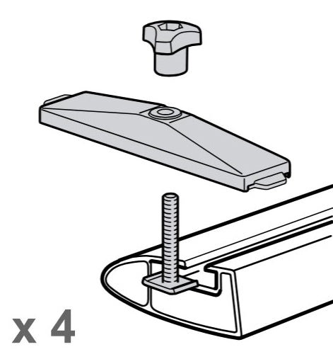 Thule 697-6 T-Track Adapter