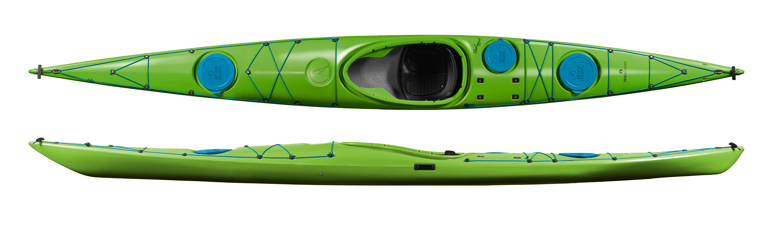 Design Kayaks Unplugged in the green and blue colour