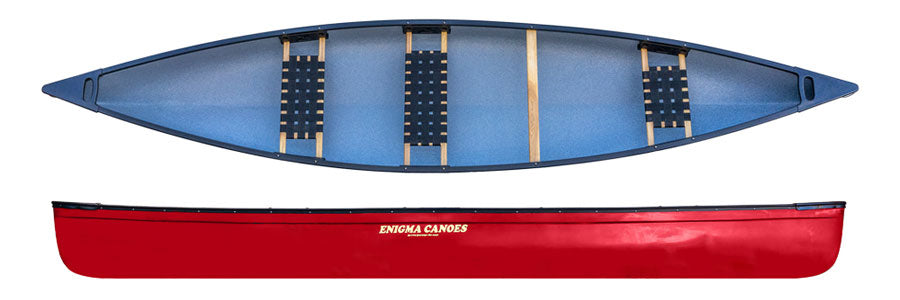 Three seater variant of the Enigma Canoes 164 Journey