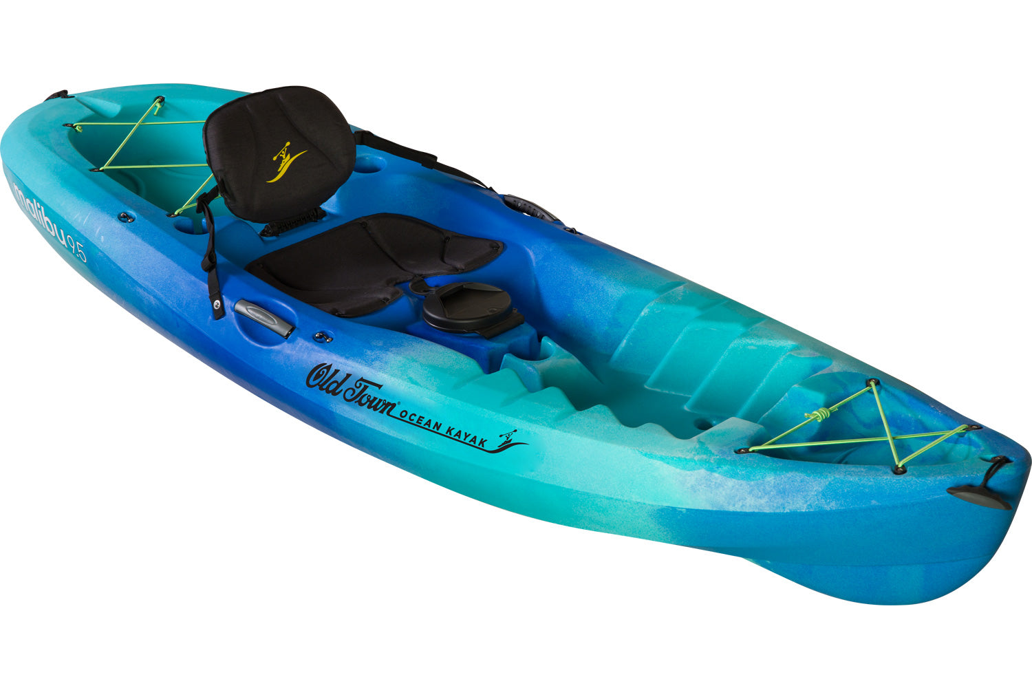 Seaglass (blue/lighter blue) mixed colour scheme of the 9.5 Malibu Ocean Kayak