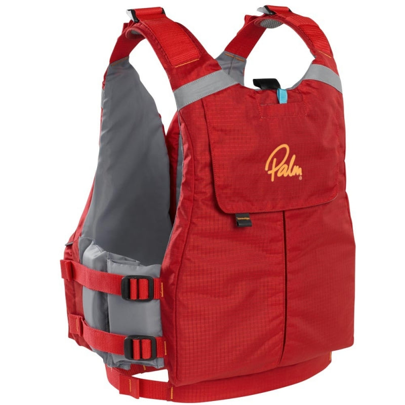 Rear view of the Palm Hydro Buoyancy Aid featuring a large rear pocket