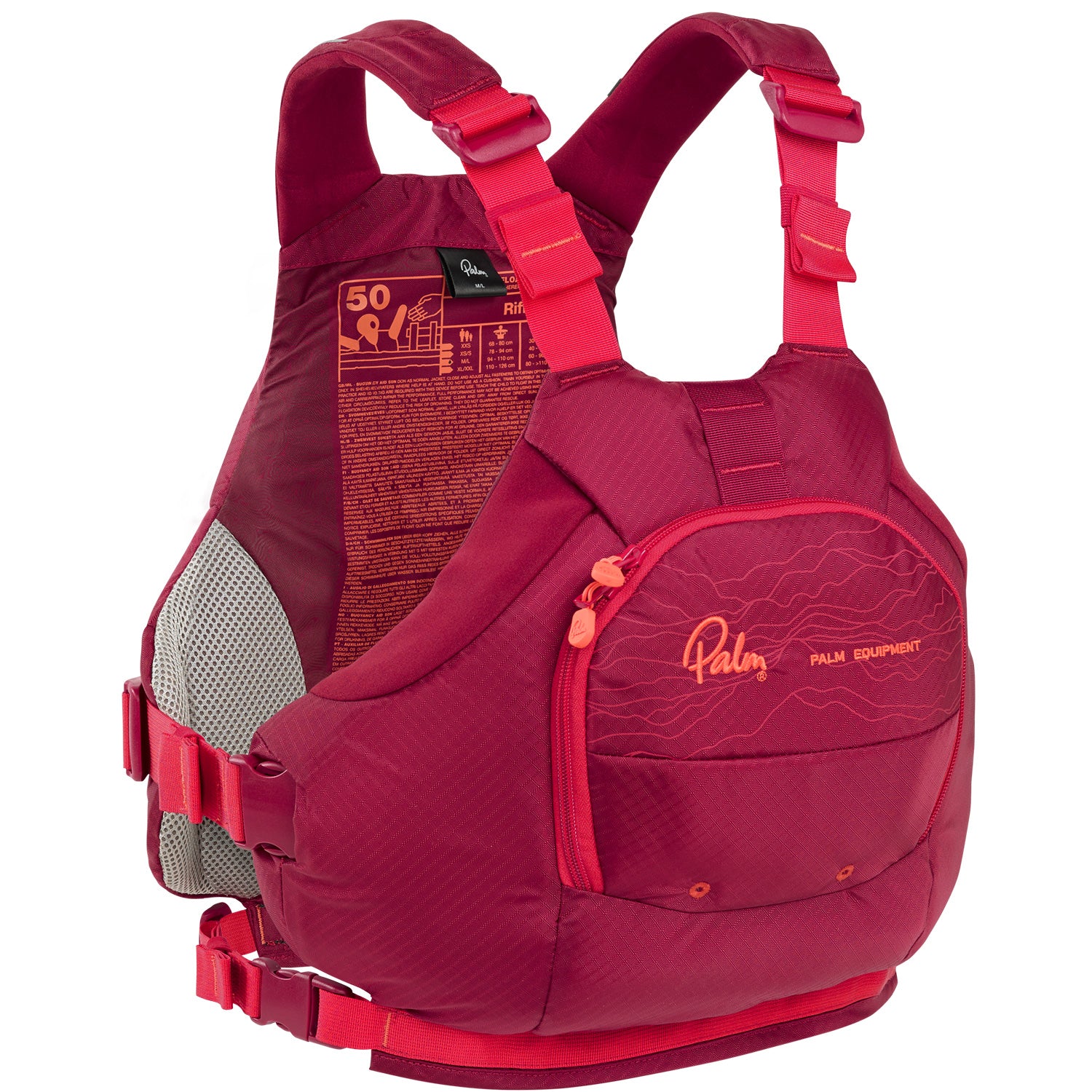 Red chilli Palm riff front view