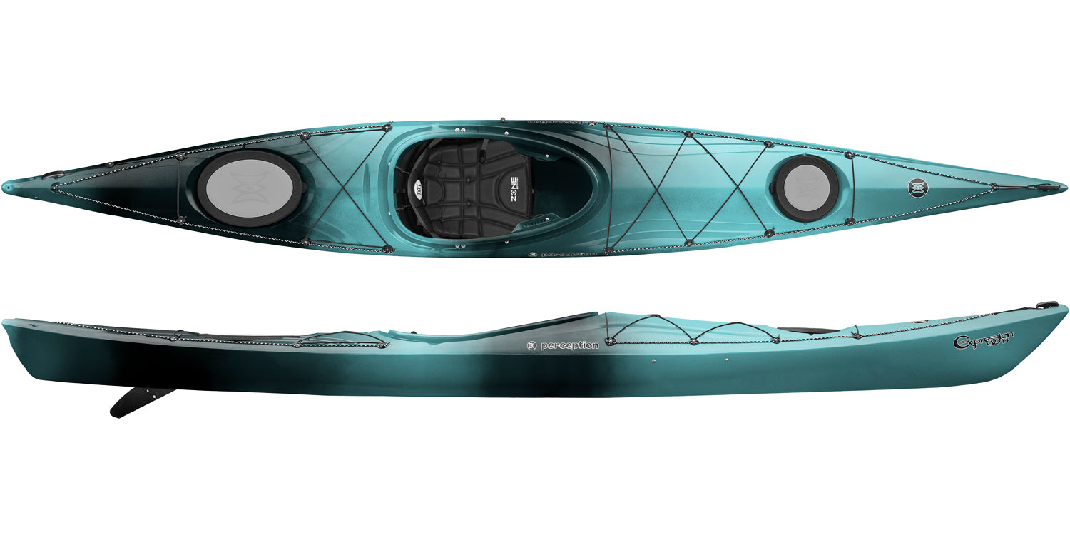 Perception Expression 14 in Dapper, touring kayak from Canoe Shops UK available in-store or online