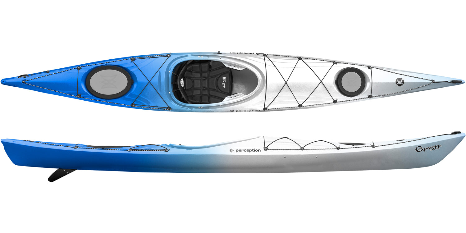 Perception Expression 14 in Seaspray, touring kayak from Canoe Shops UK available in-store or online