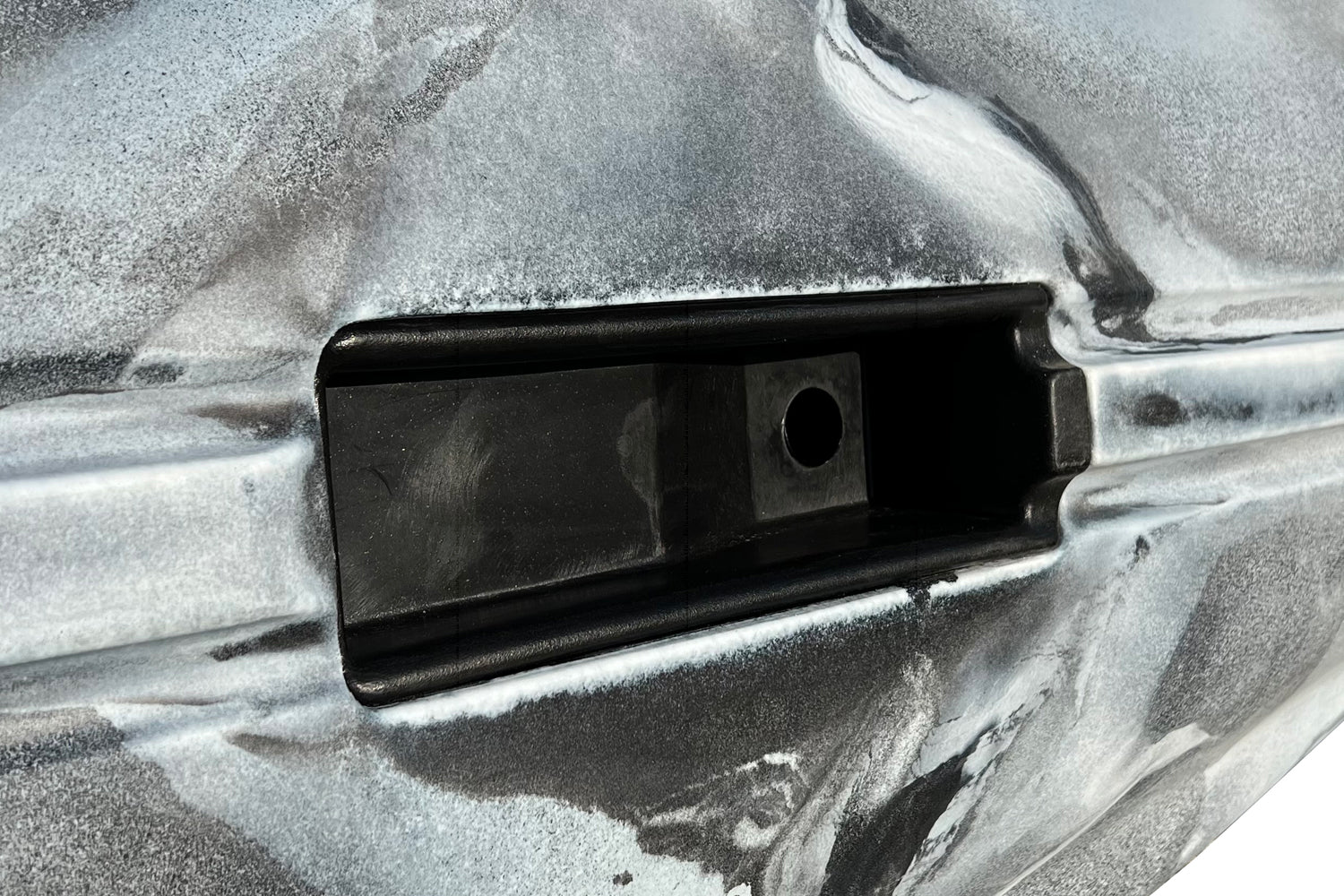 Transducer recess on the removable tackle pod for the Viking Kayaks Profish Reload