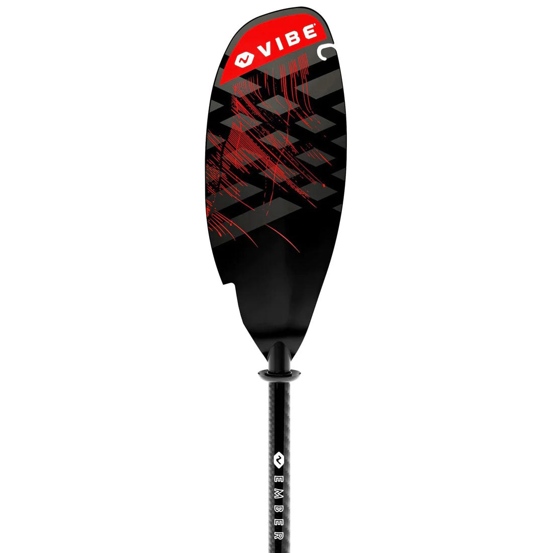 Vibe Ember Blade in Tsunami Red showing hook and pontoon cutout