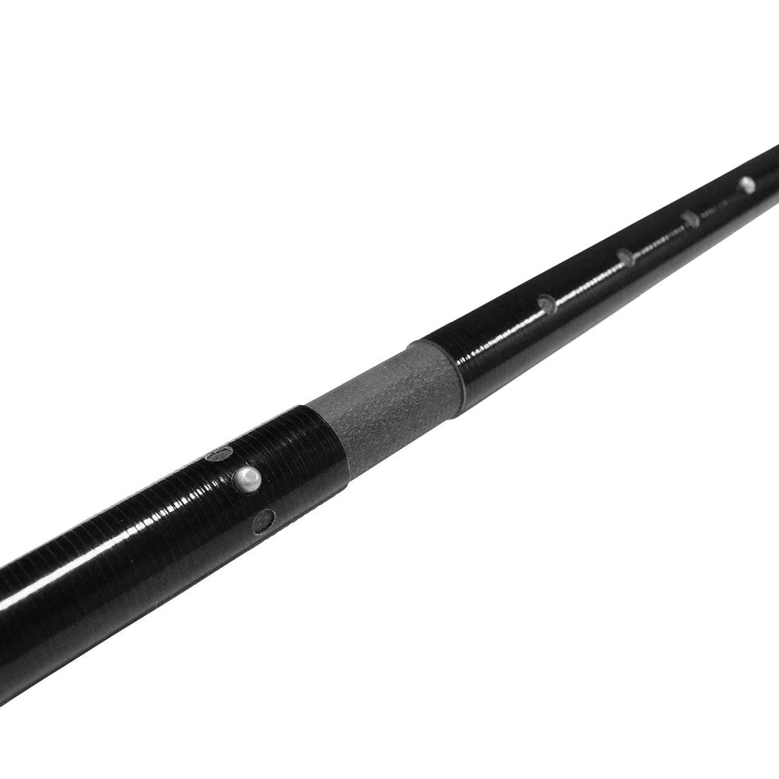 Fibreglass shaft with Two piece snap button adjustment system