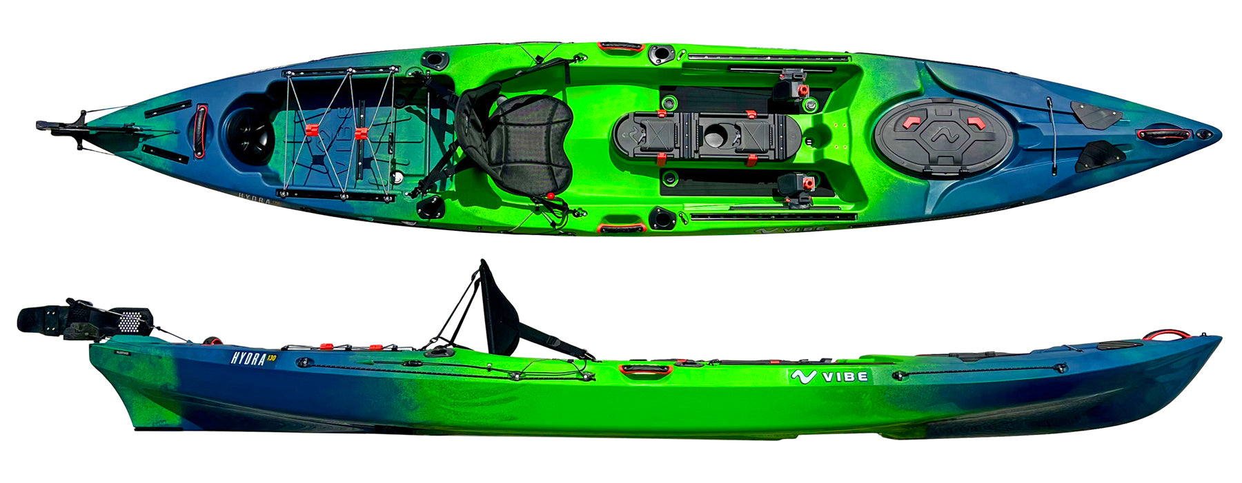 Vibe Kayaks Hydra 130 in Surge Green Colour