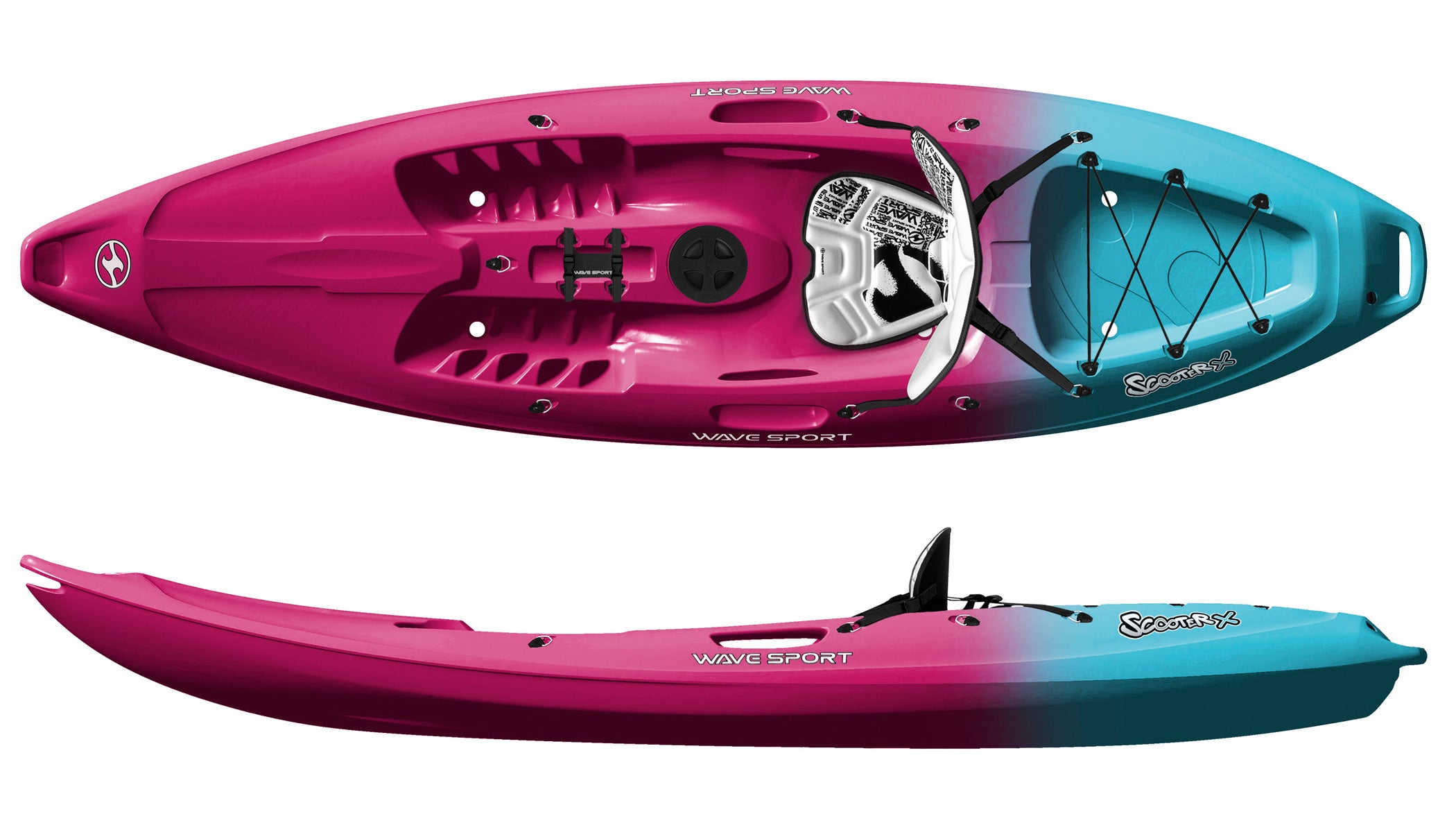 The Wave Sport Scooter X Sit On Top Kayak available in the Twilight colour