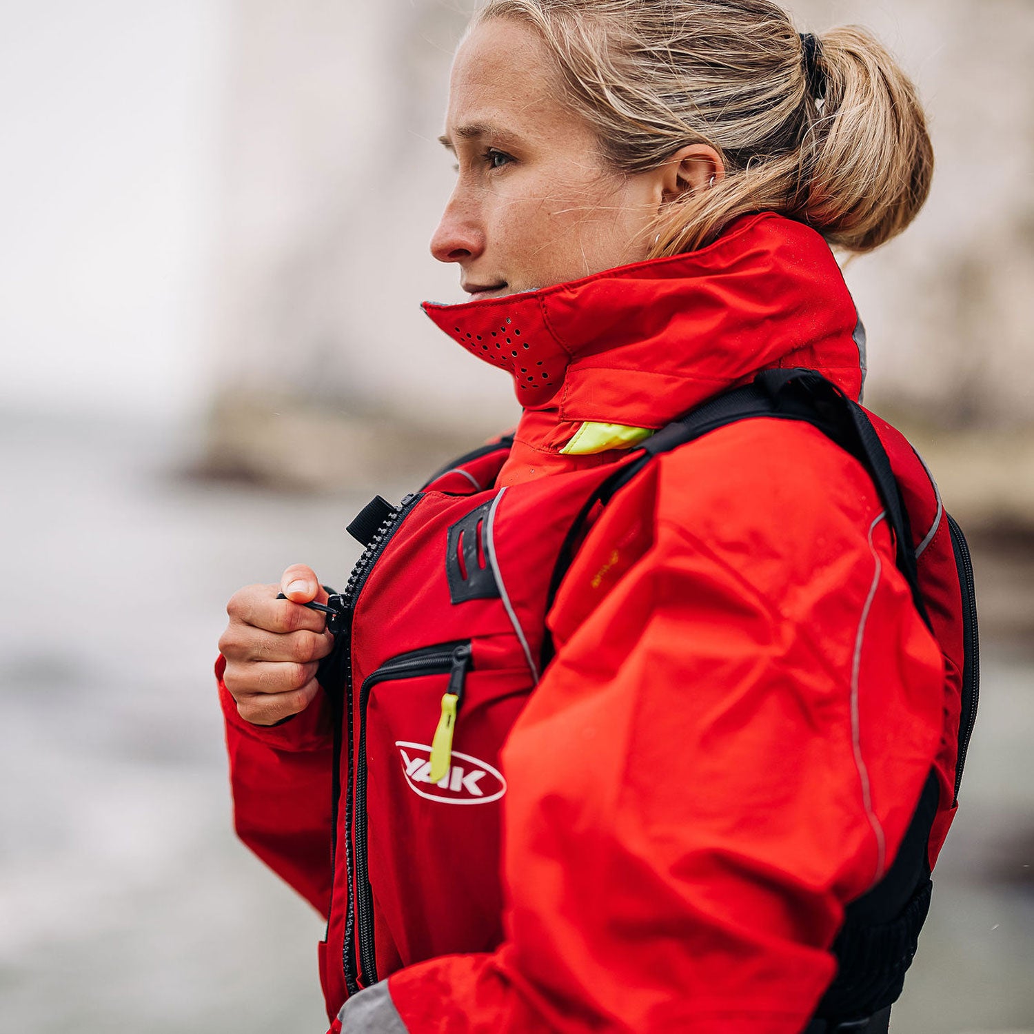 Yak Apollo Touring Jacket with large zipped outer fleece lined collar