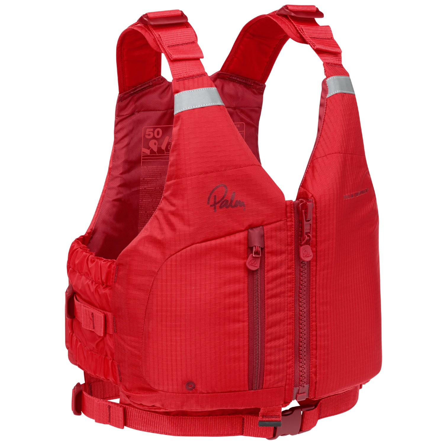 Palm Meander Womens Buoyancy Aid in Flame Red