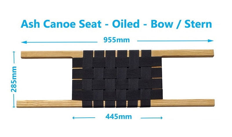 Bow / Stern Webbed Canoe Seat (Oiled)