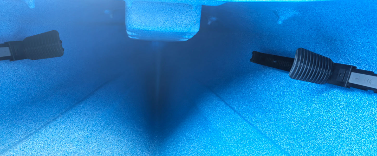 Footpegs on the Riot Kayaks Bayside Tandem