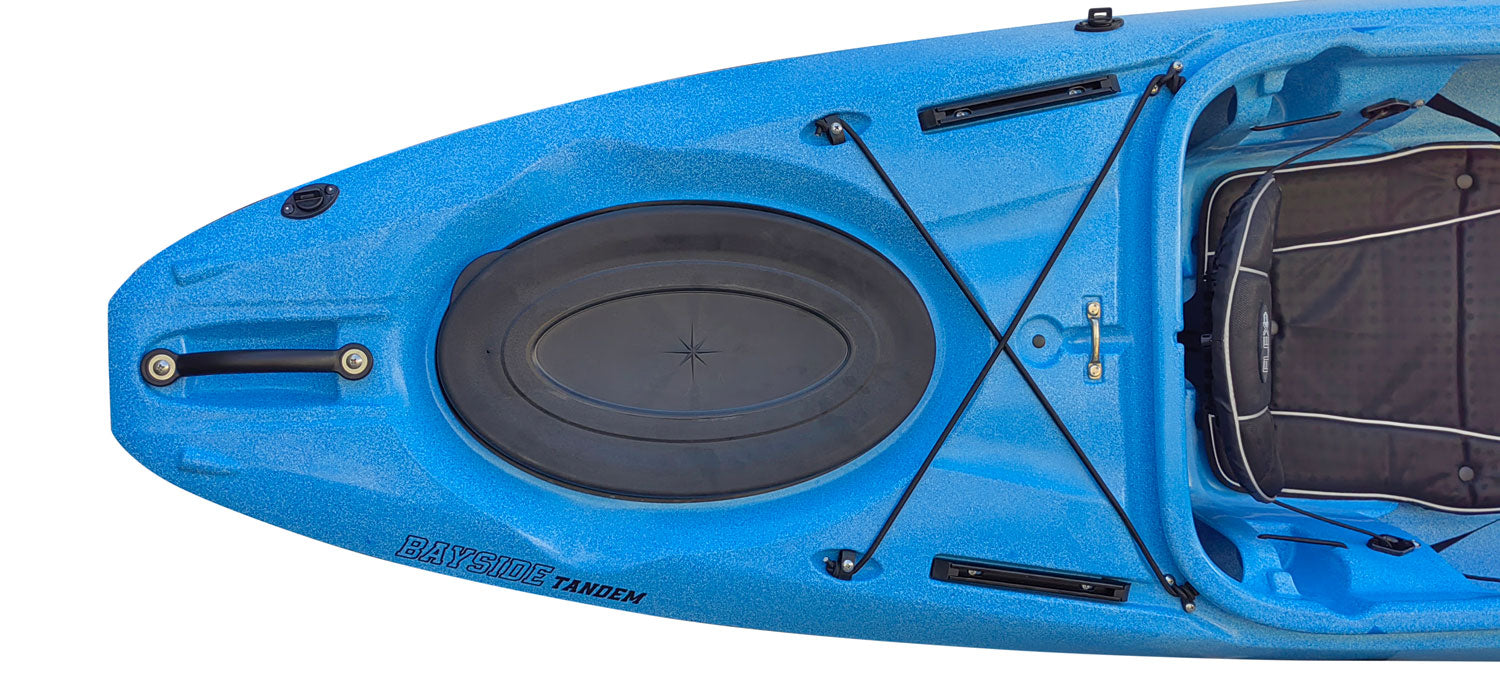 Rear Hatch and deck lines on the Riot Bayside Tandem