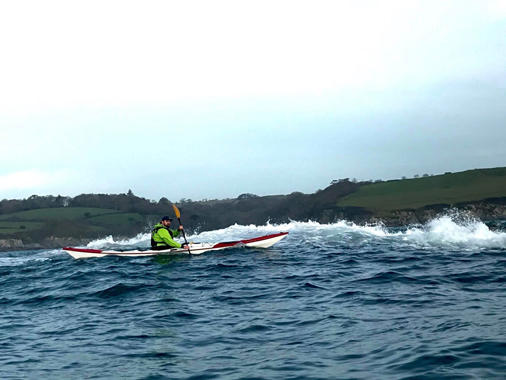 Norse Bylgja paddling off Gribbing Head