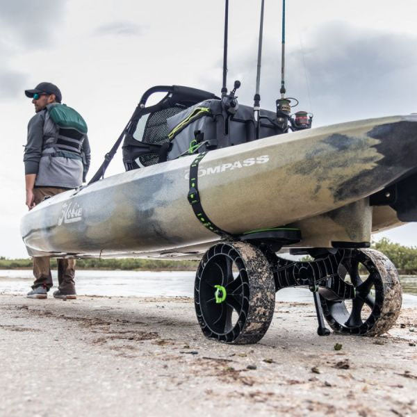 C-Tug Sandtrakz pulling a Hobie Compass on sand
