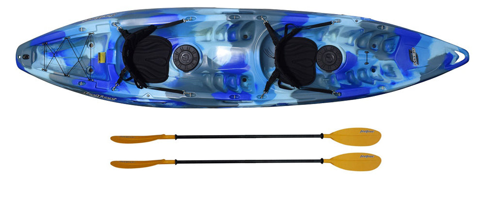 Feelfree Gemini Sport in Ocean Camo showing Deluxe Package