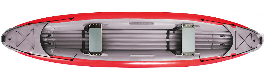 The Gumotex Palava has two seats as standard but space to fit a 3rd seat if desired