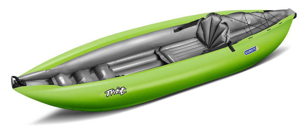 Gumotex Twist 1 Inflatable Kayak in Lime available from Canoe Shops UK