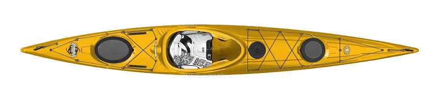 Wavesport Hydra Performance Touring Kayak in Cyber Yellow