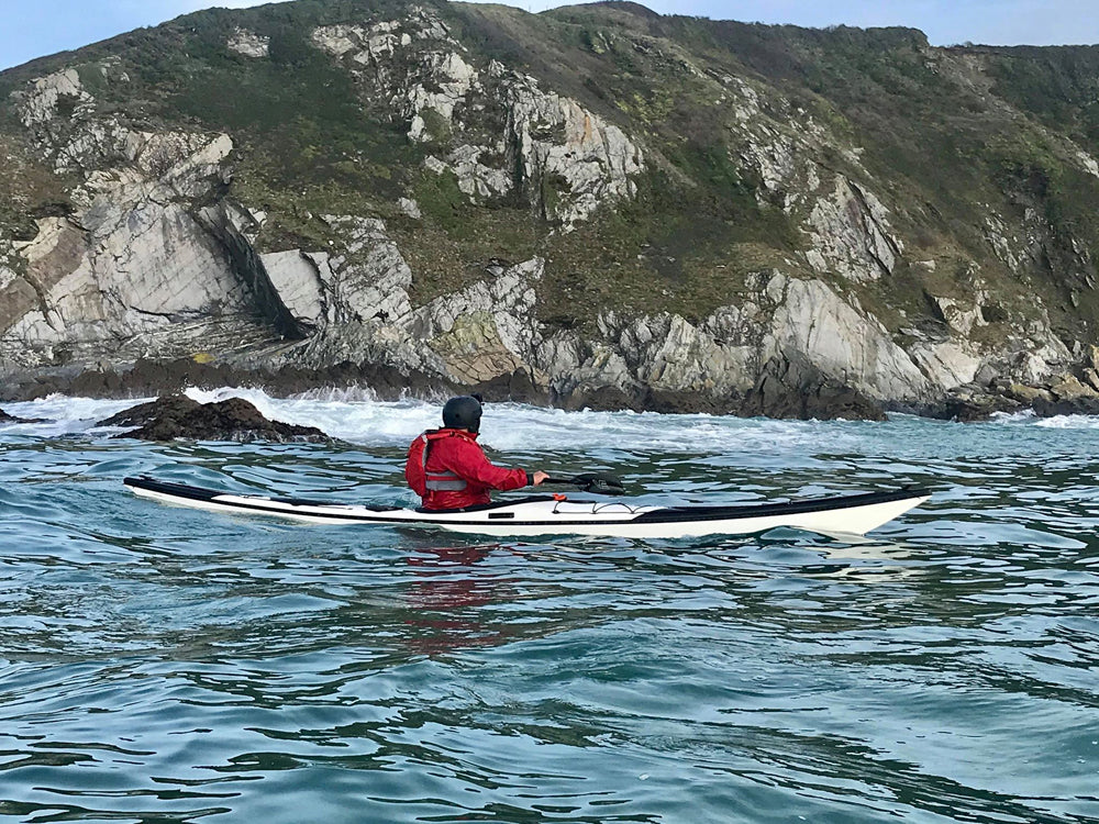Norse Idun paddling off Gribben Head Cornwall 