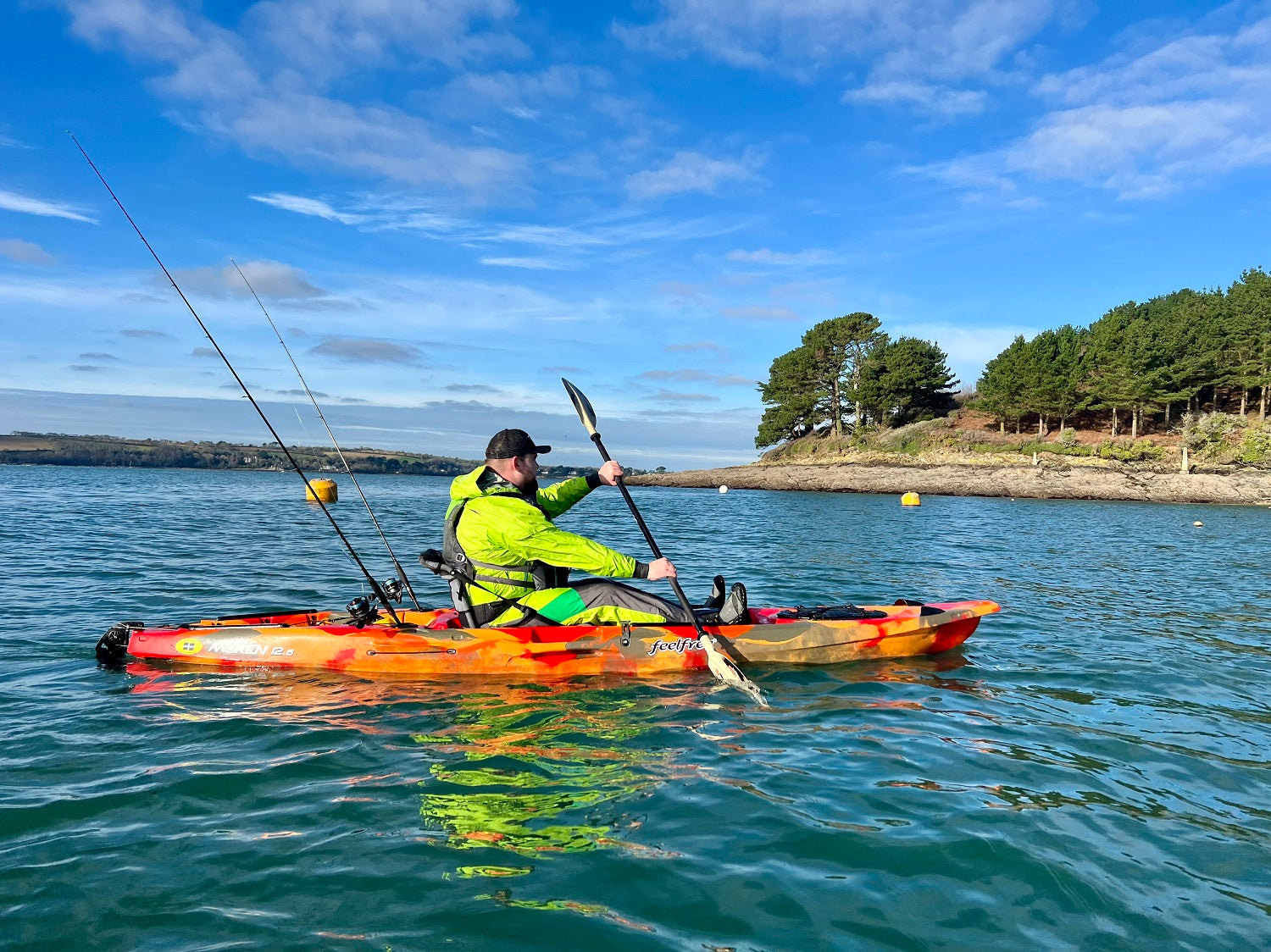 Feelfree Moken 12.5 V2 kayak on the water