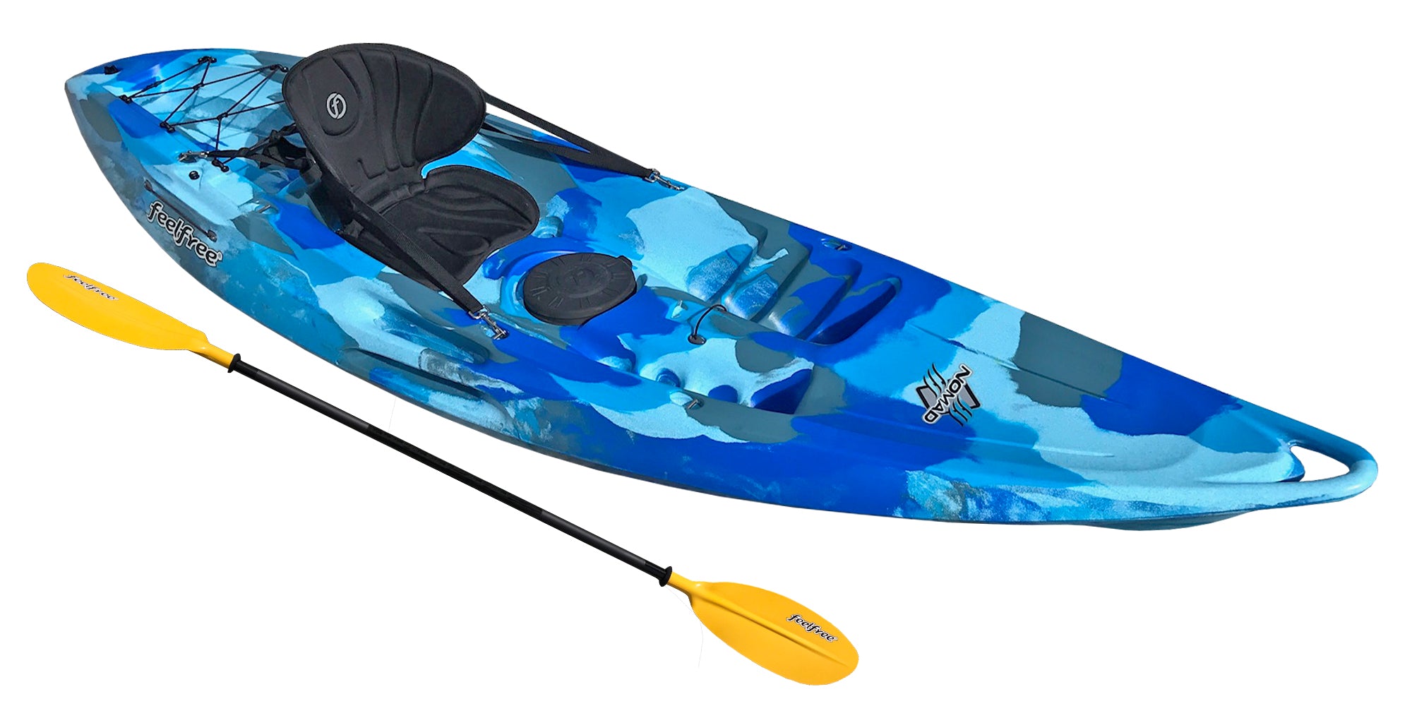 Feelfree Nomad Sport with Wheel - Deluxe Package - Ocean Camo