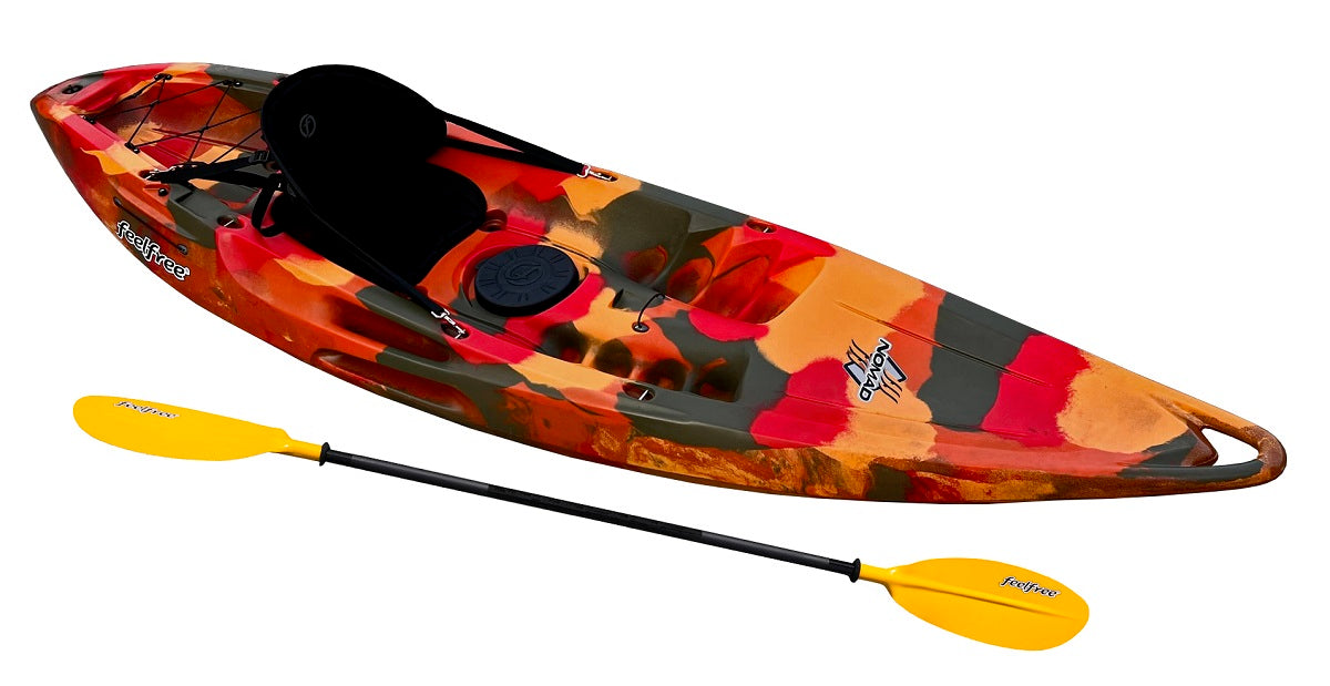 Feelfree Nomad Sport with Wheel - Deluxe Package - Fire Camo