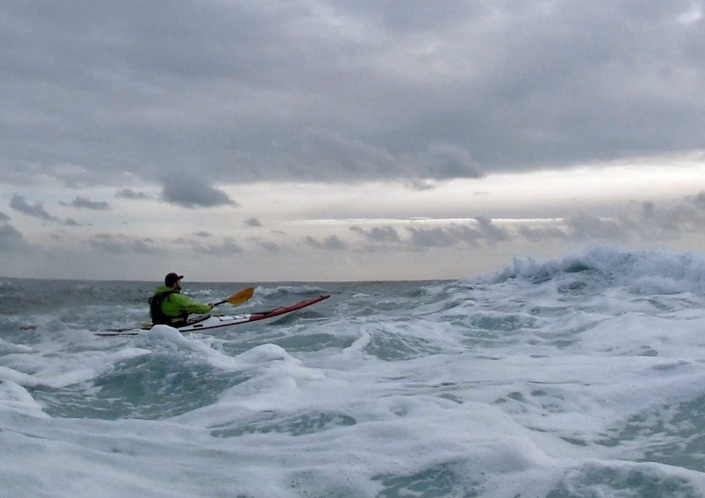 Norse Bylgja paddling off Gribben Head