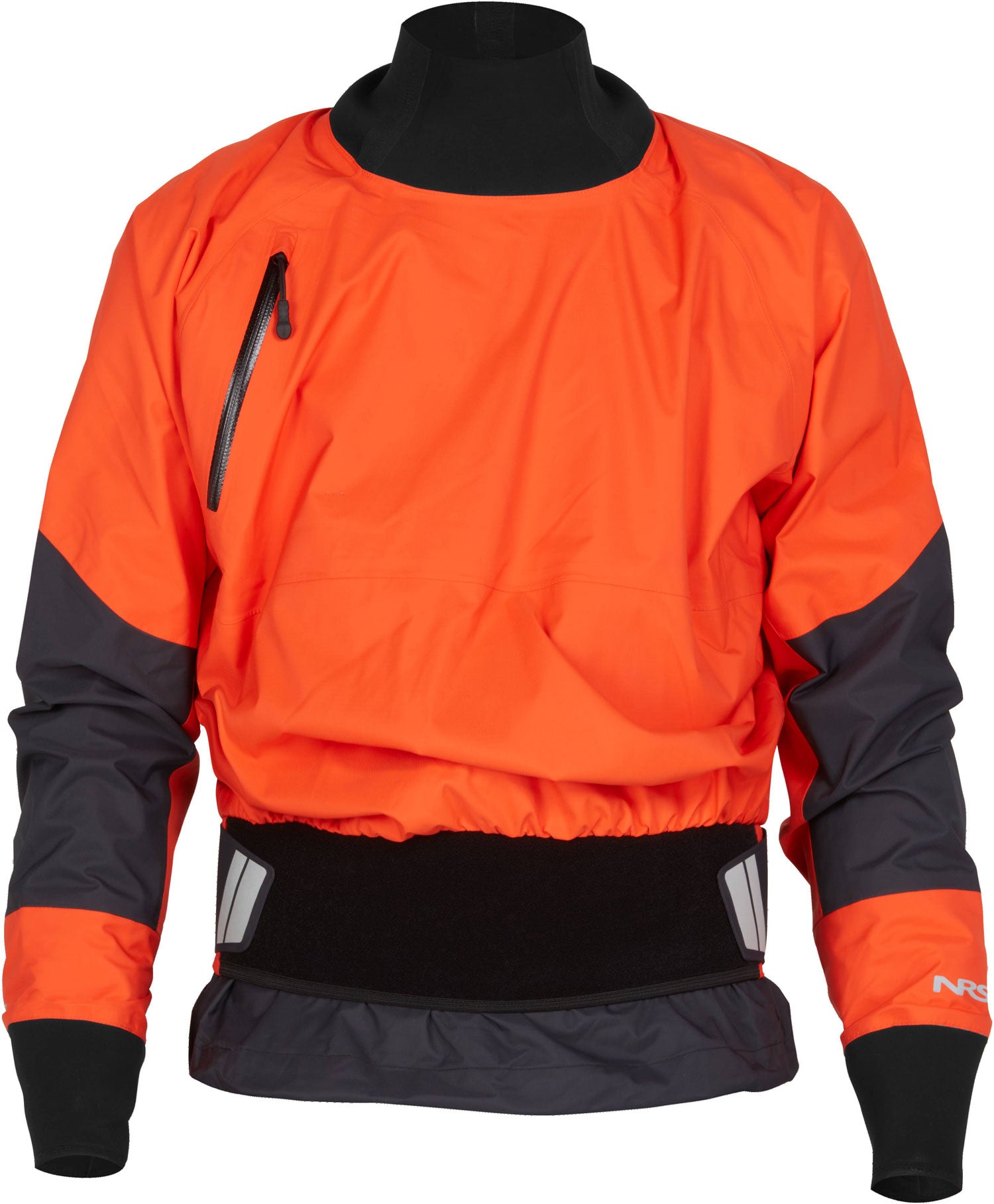 NRS Stratos Paddling Jacket in the Flare/Orange Colourway