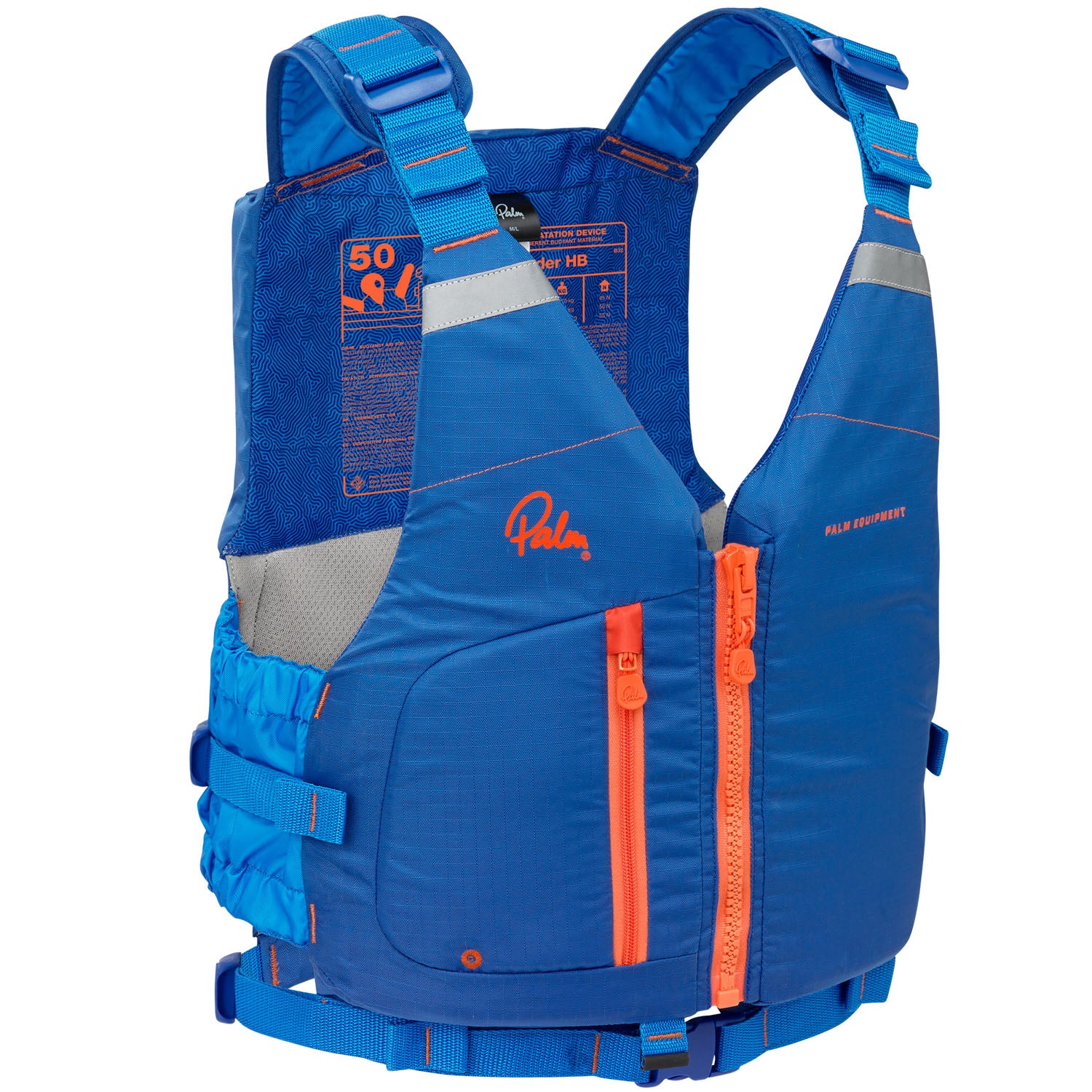 Palm Meander Highback Buoyancy Aid in Colbalt Blue