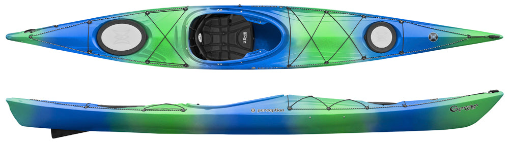 Perception Expression 14 in Deja Vu, touring kayak from Canoe Shops UK available in-store or online