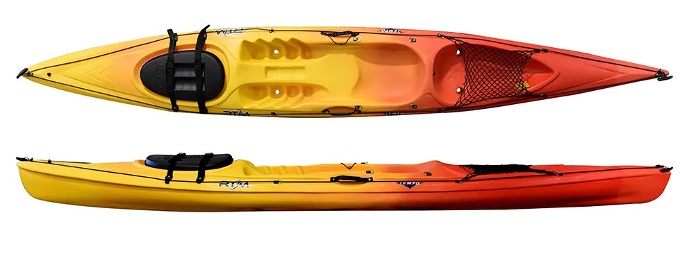 RTM Tempo performance Sit on Top Kayak in Sun colour, available to buy from Canoe Shops Group online or in-store