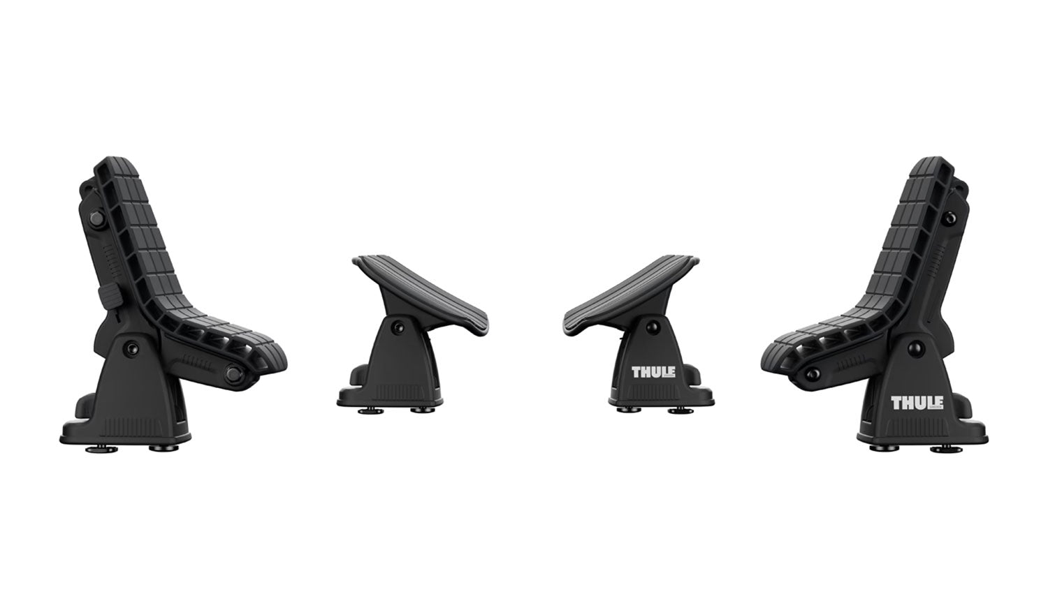 Thule dockglide showing the adjustment system and rubber/felt lined pads