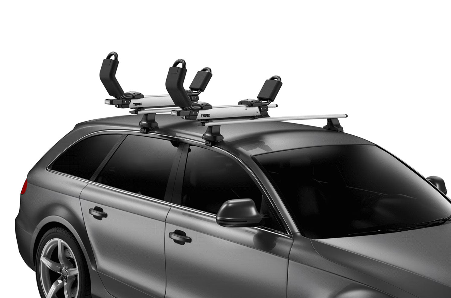Thule Hullavator Pro empty on a Thule ProBar system