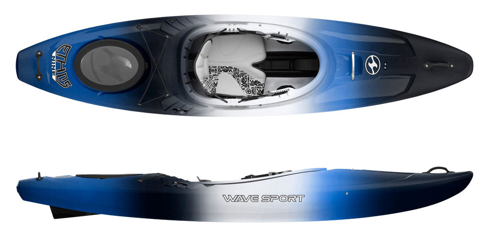 Wavesport Ethos Nine in Black Ice Available from Canoe Shops Group