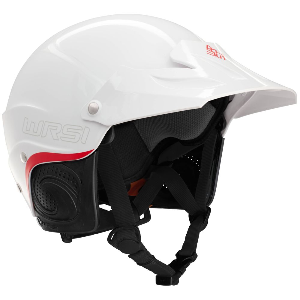 WRSI Current Pro Helmet in white with red detailing