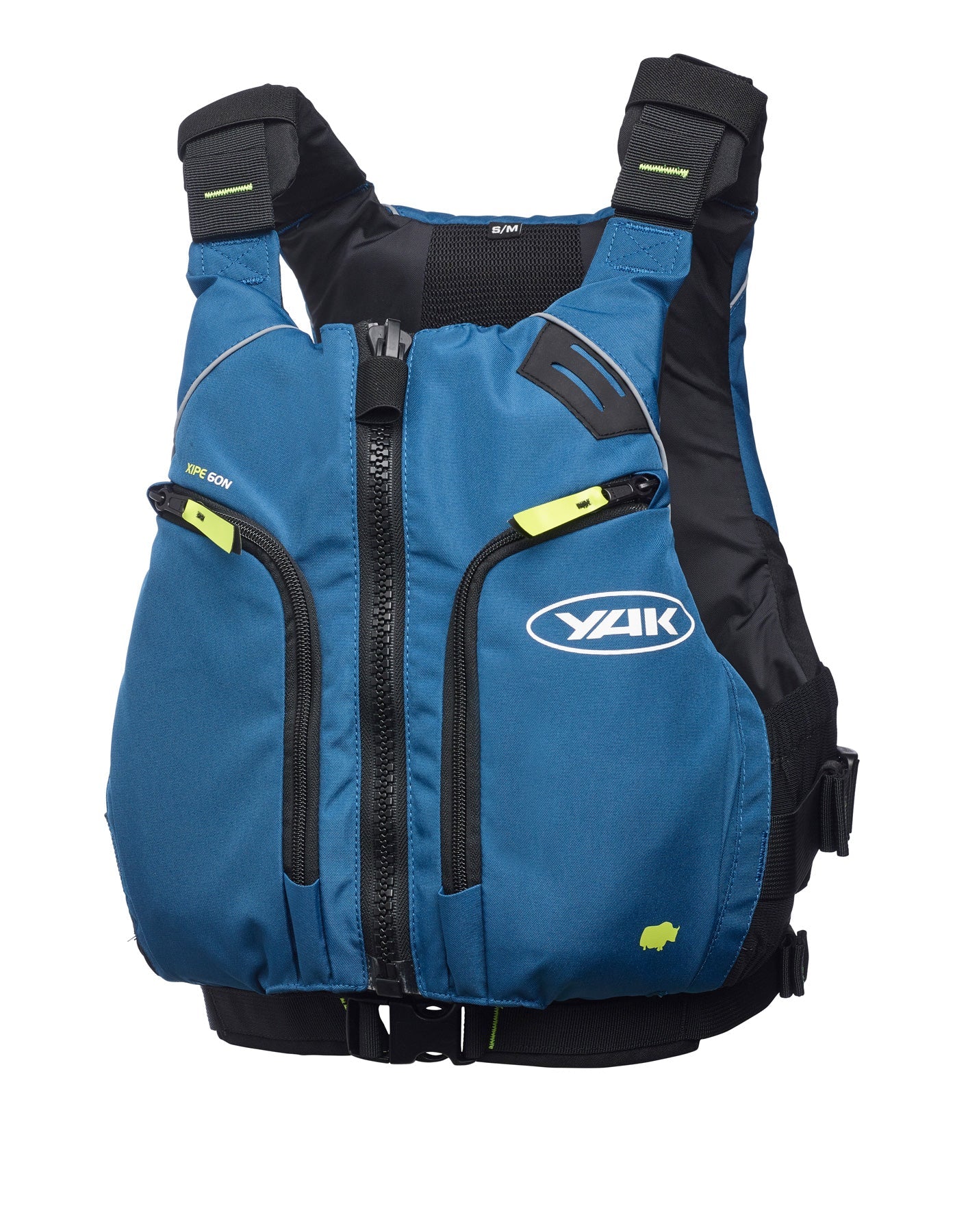 The front view of a YAK Xipe (buoyancy aid) in Blue
