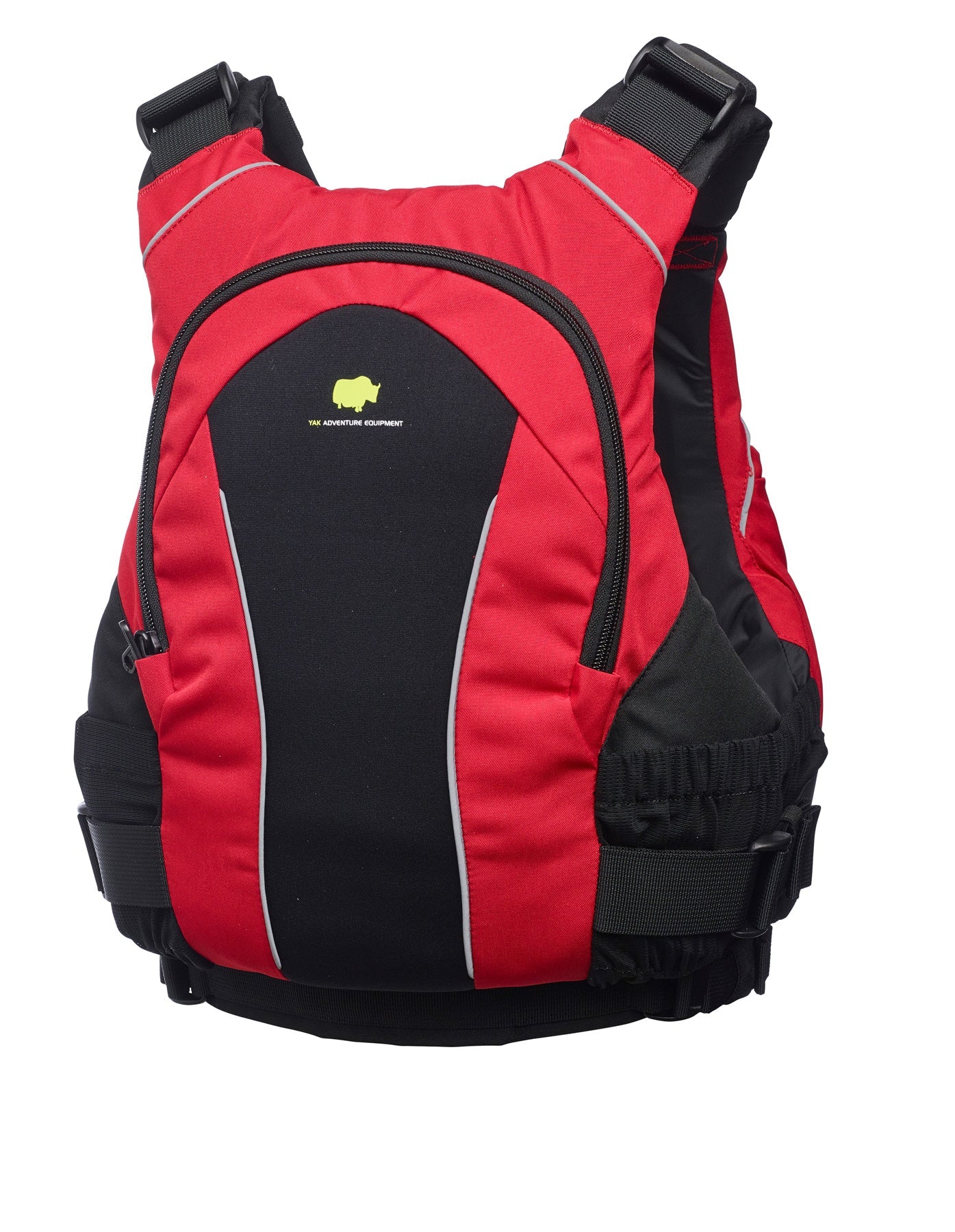 The Rear of a Yak Xipe in red showing the Hydration pocket
