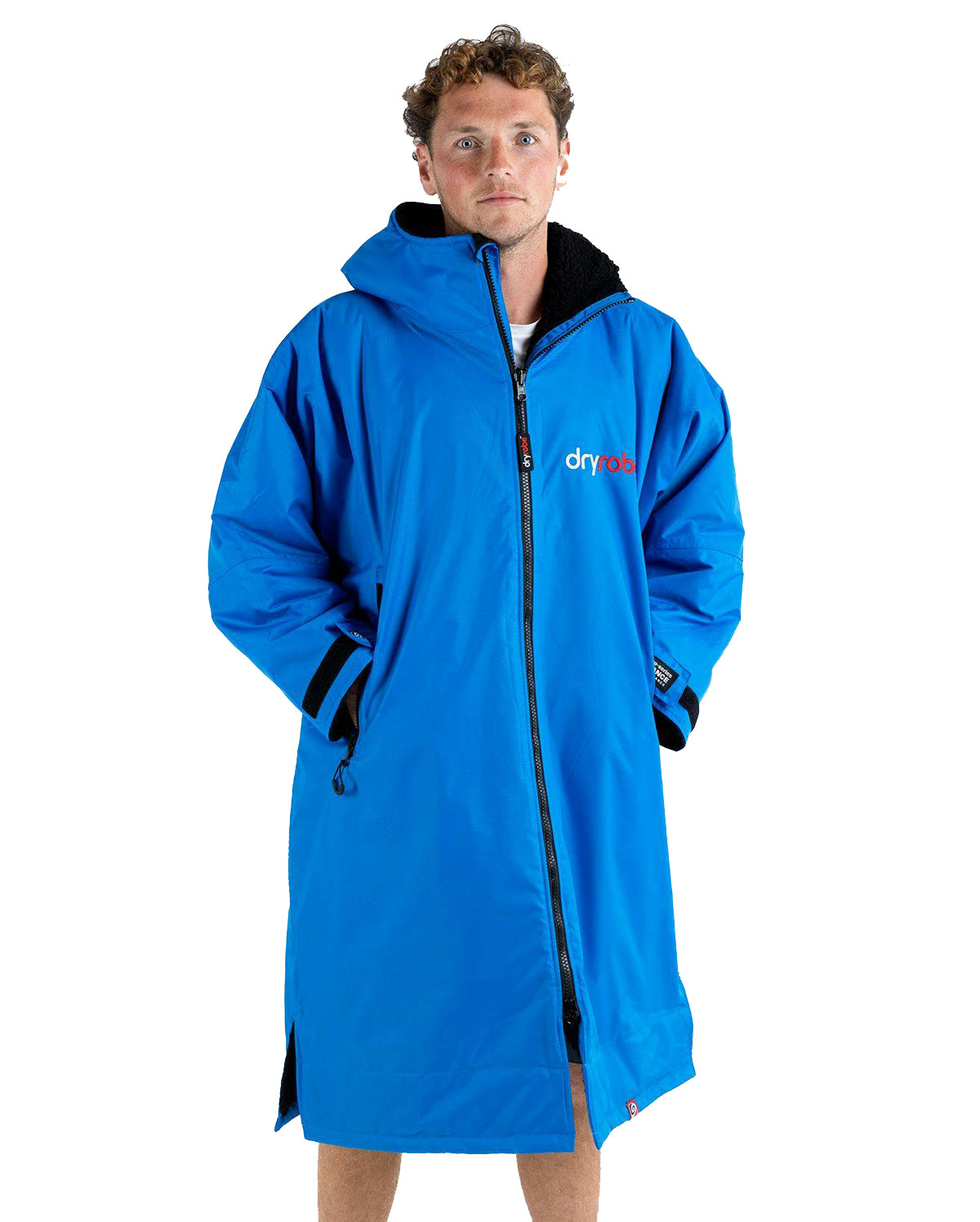 Dryrobe Advance Long Sleeve Changing Robe in Cobalt Blue
