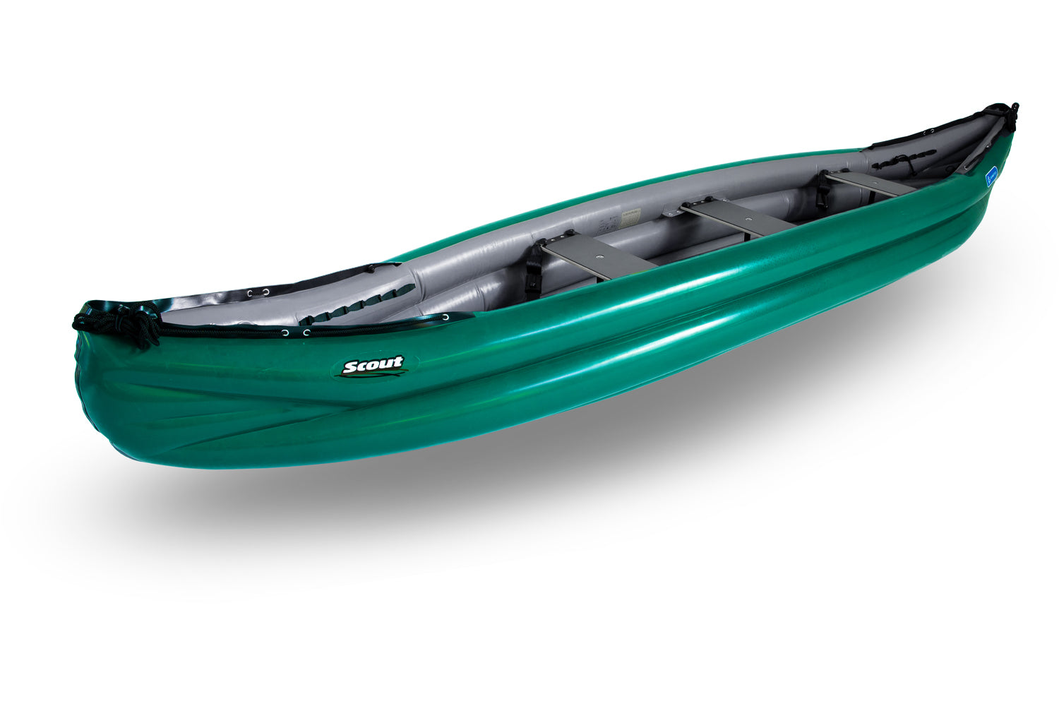 Gumotex Scout expedition ready canoe in green, available online or in-store from Canoe Shops UK
