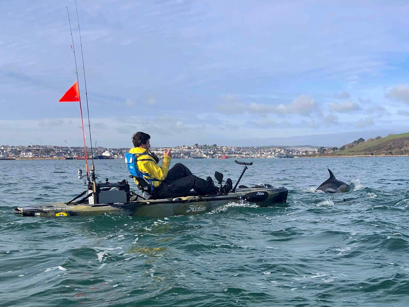 Dolphins with the Hobie Outback Kayak