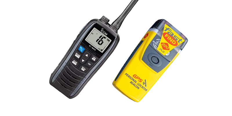 Marine VHF Radios and PLBs for Kayaking