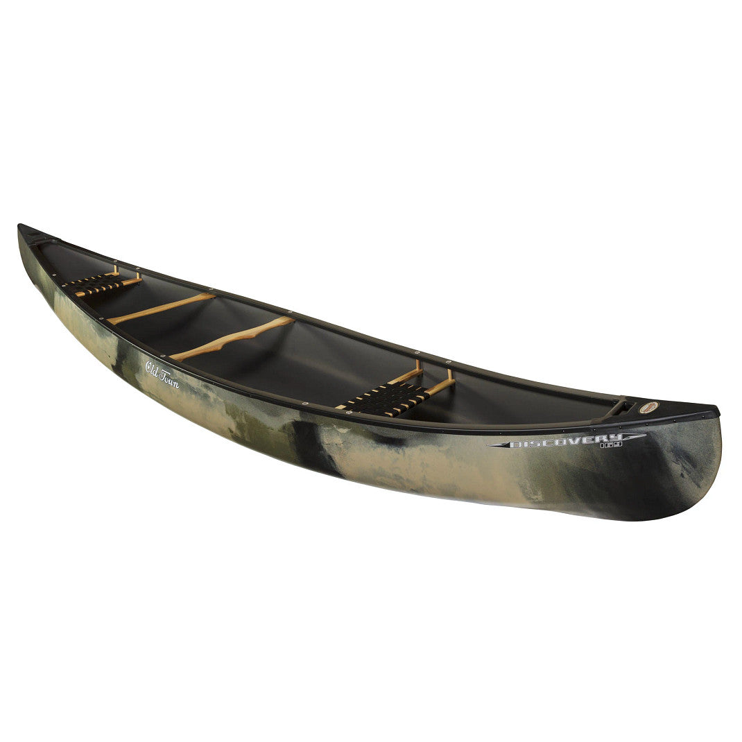 Camo coloured Discovery 169 Canoe