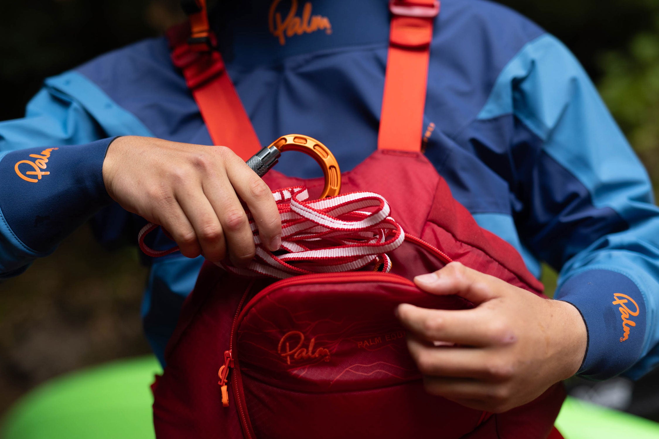 The Cobra Sling from Palm fits into the pocket of your buoyancy aid