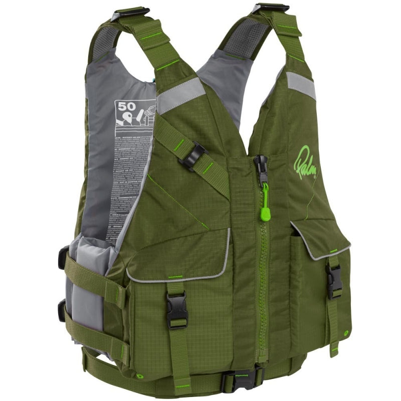 Palm Hydro Touring Buoyancy Aid in Olive Green