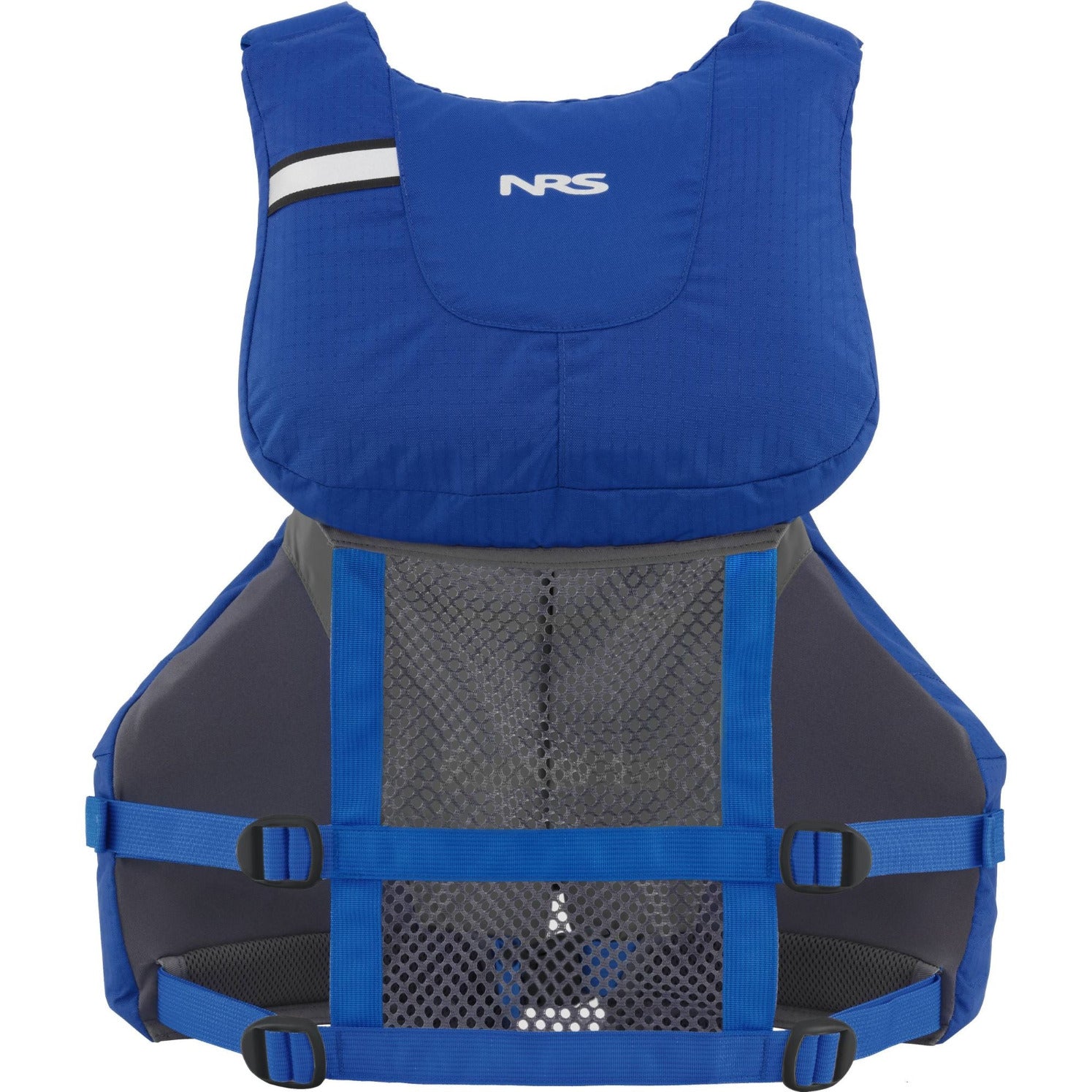 Rear view of the NRS Clearwater High Back Buoyancy Aids with mesh rear panel
