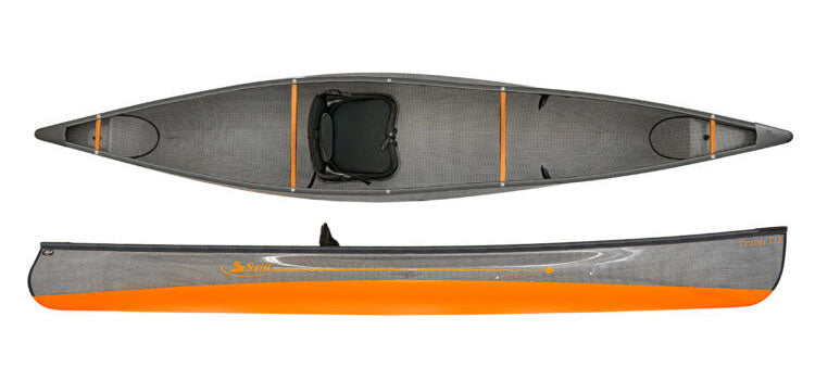 Swift Canoes Cruiser 12.8 - Carbon Fusion - Carbon Innergra H-Weave/Mango Orange (Custom Order)