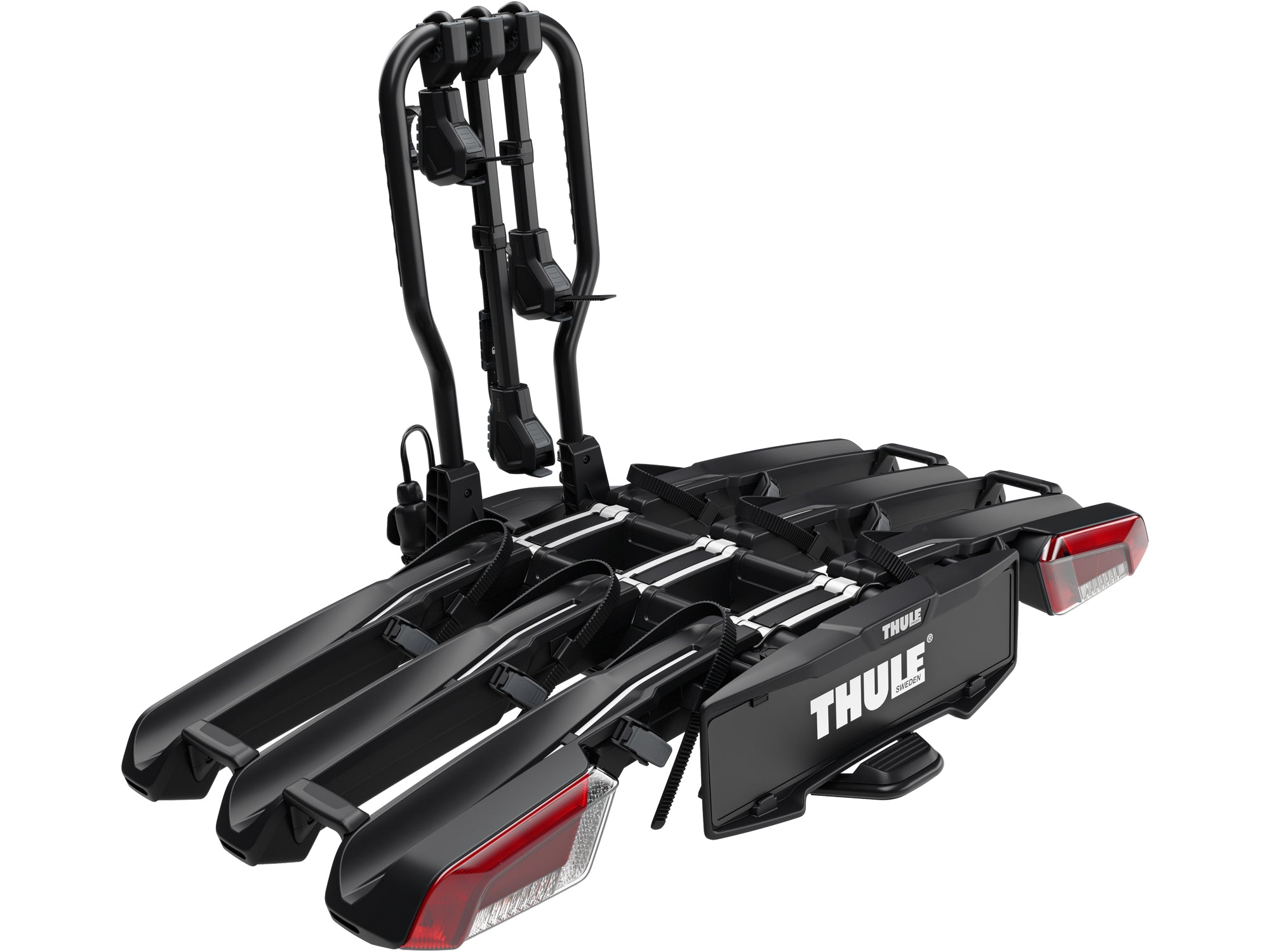 The Thule EasyFold 3 Towbar Carrier for 3 Bikes