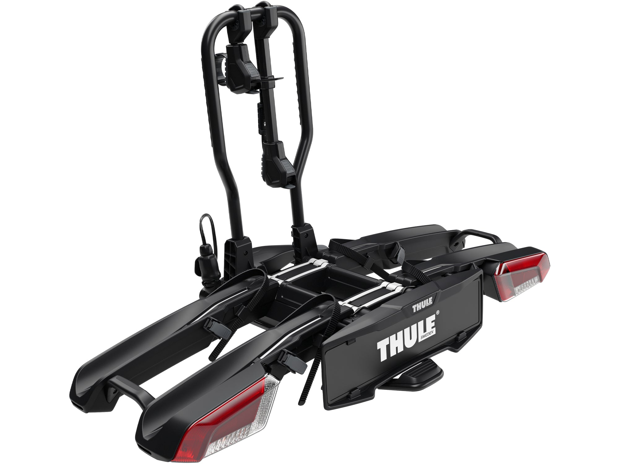 The Thule EasyFold 3 Tow Bar Rack for 2 Bikes